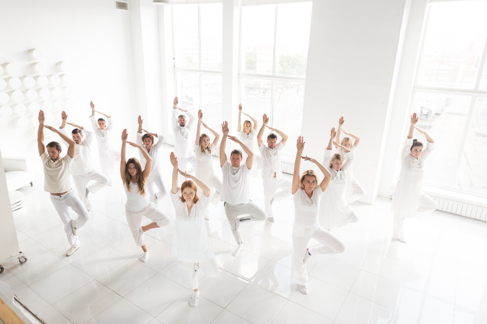 Posture en groupe — Yoga de Samara